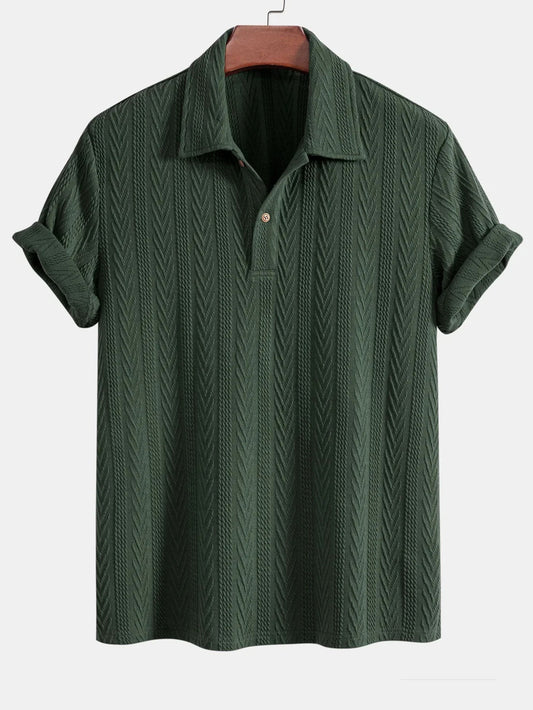 Gebreide Geometrische Jacquard Polo - Ben