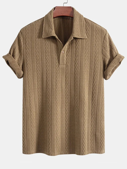 Gebreide Geometrische Jacquard Polo - Ben