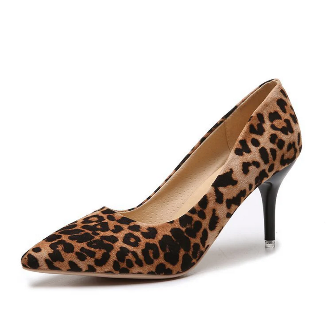 Pumps vrouwelijk elegant - highheel hoge hak panterprint