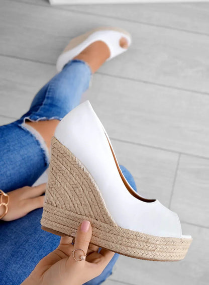 Suede espadrilles met sleehakken - Madison