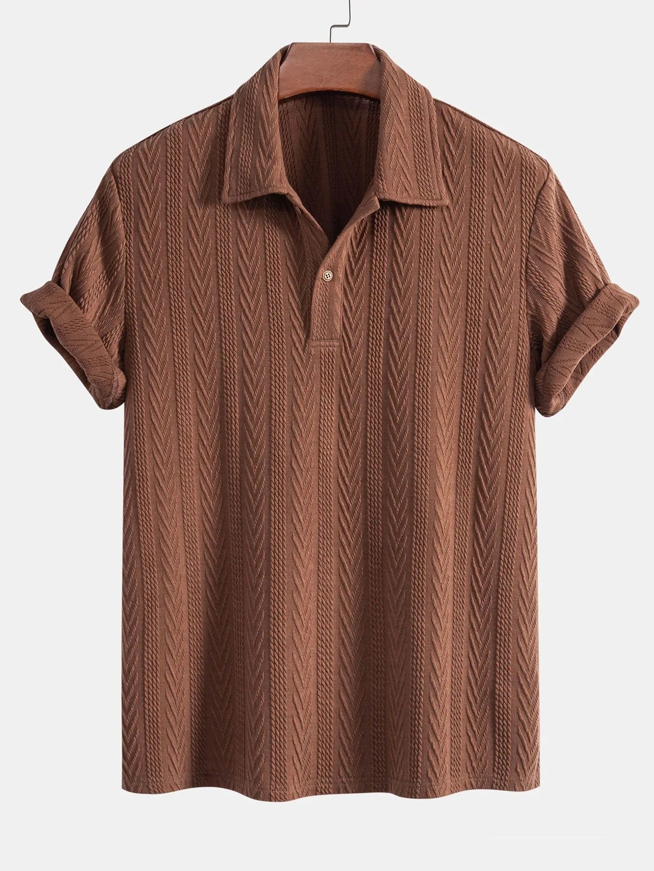 Gebreide Geometrische Jacquard Polo - Ben