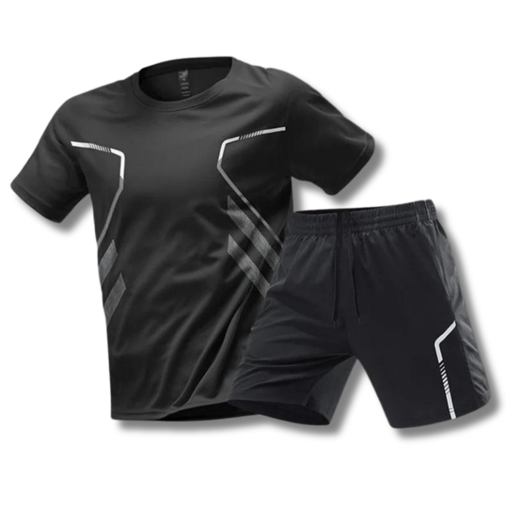 Tweedelige set sportshirt en korte Broek heren - Josam