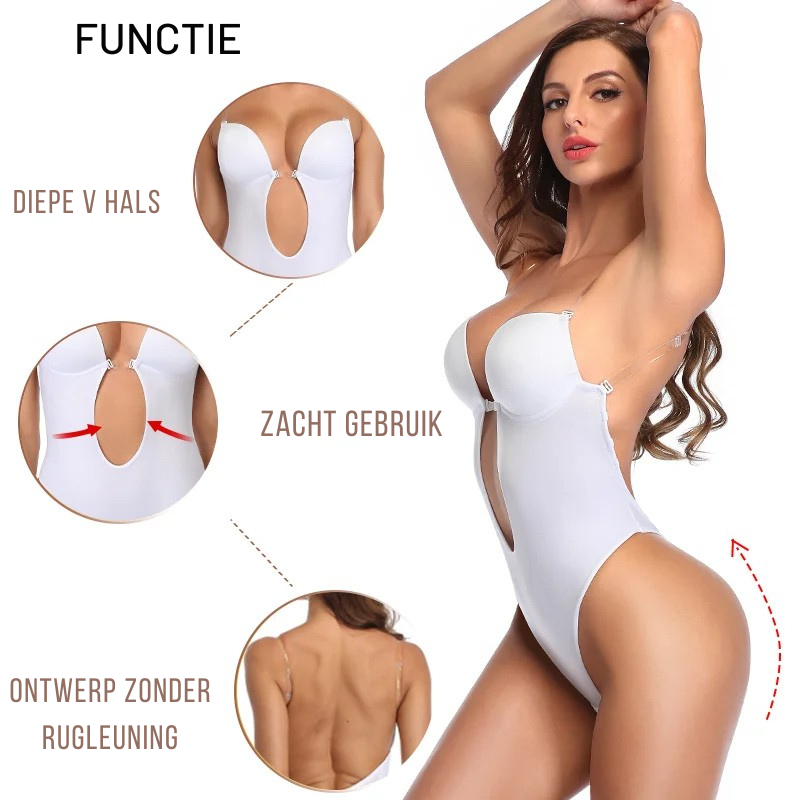 Diepe V en rugloze body shaper - Alda