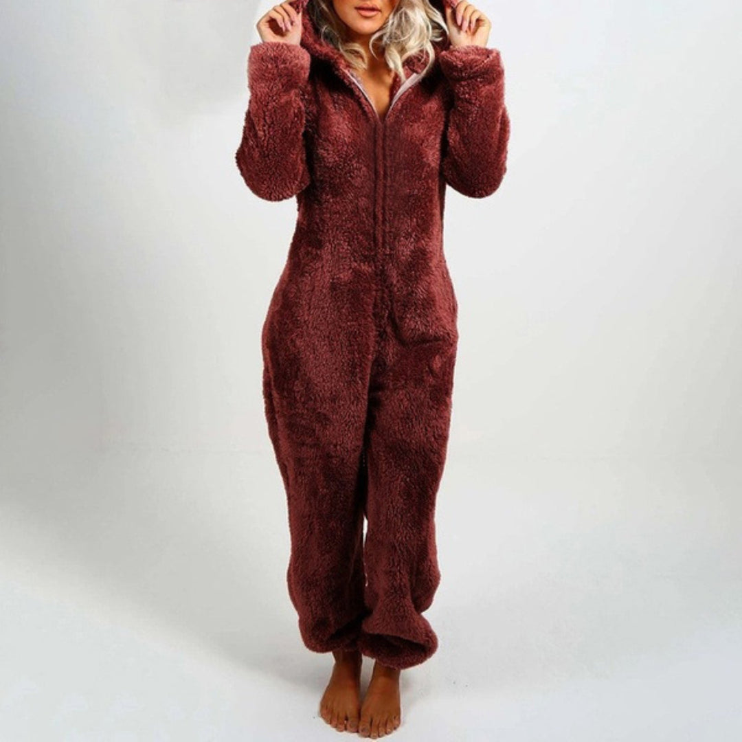 Pluche cosy onesie voor dames - Marleigh