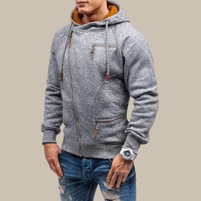 Hoodie vest met capuchon en rits voor heren - Avriel