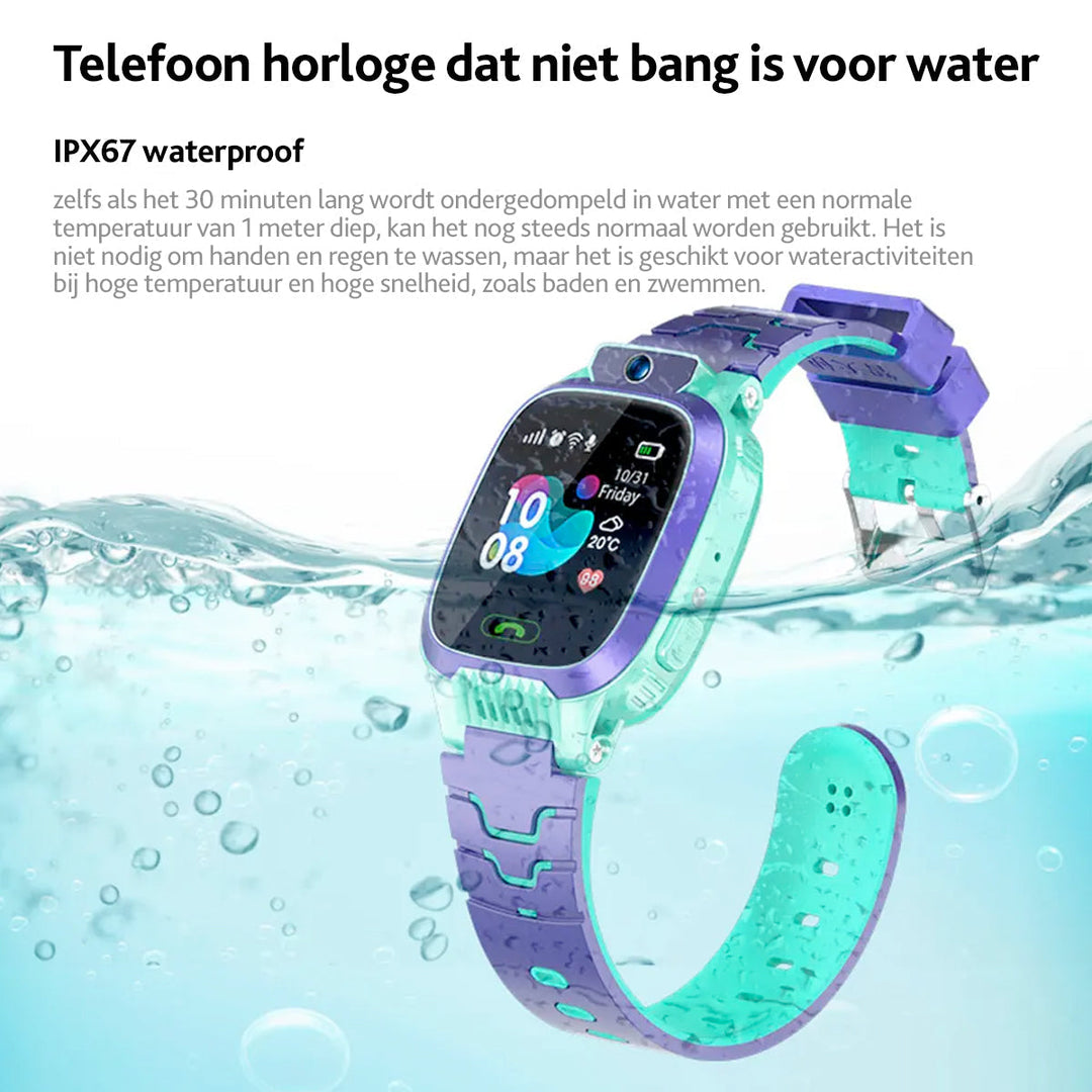 JuniorSafe -  Smartwatch met GPS en spellen voor kinderen