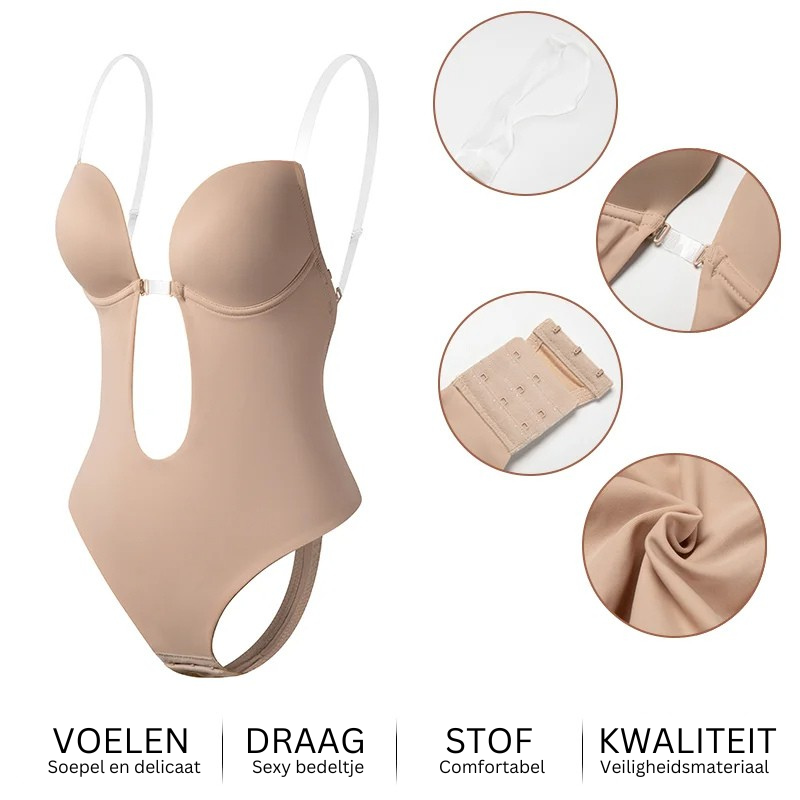 Diepe V en rugloze body shaper - Alda