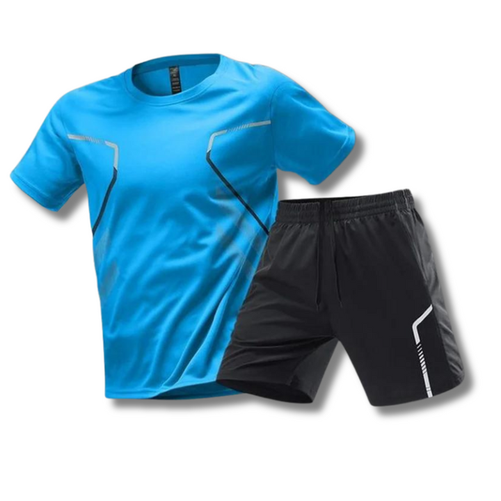 Tweedelige set sportshirt en korte Broek heren - Josam