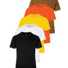 5 heren t-shirts | Diverse kleuren beschikbaar