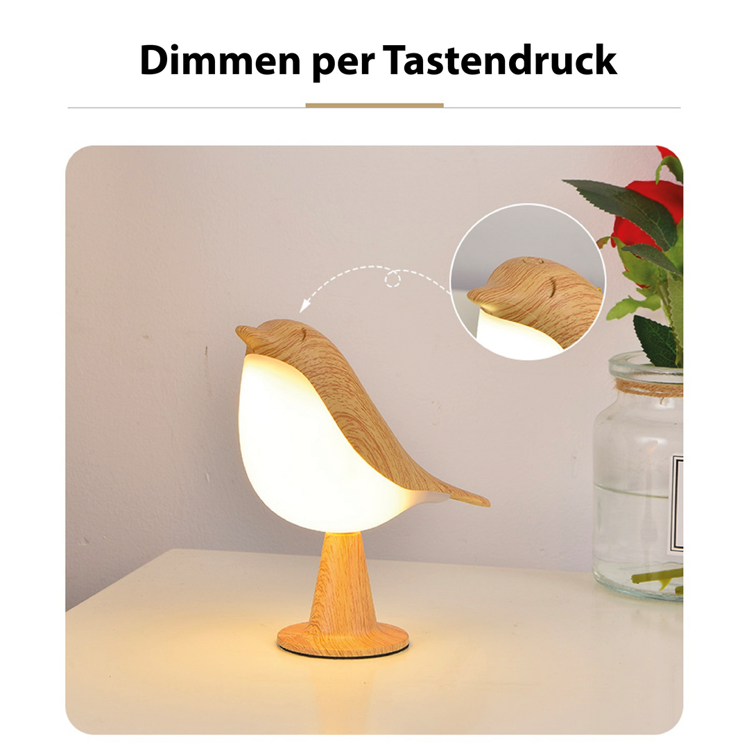 Minimalistische designlamp met vogels