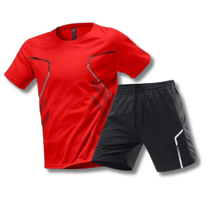 Tweedelige set sportshirt en korte Broek heren - Josam