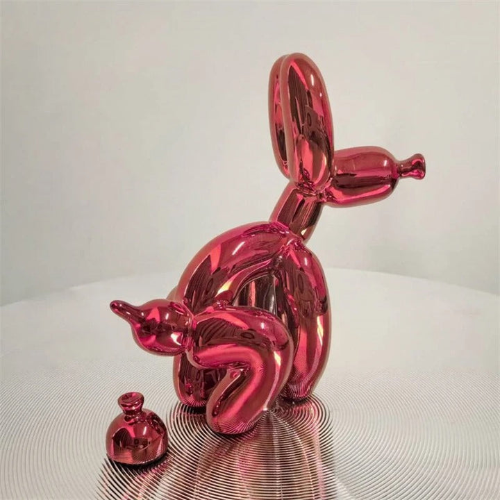 PuppyBalloon – Speelse Hars Sculptuur in Diverse Kleuren