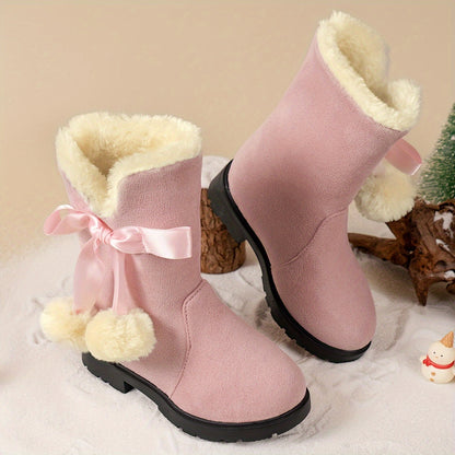 Meisjes trendy snow warme fleece cozy non-slip enkellaarsjes - Madela