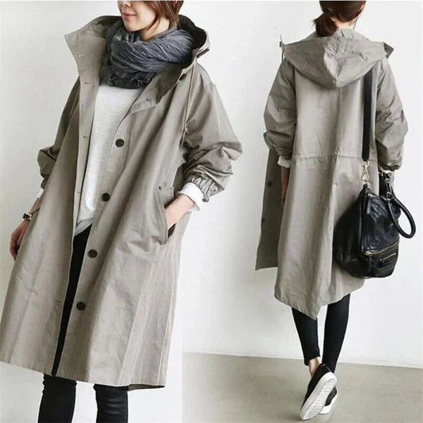 Trenchcoat waterdicht oversized halflang - Maris