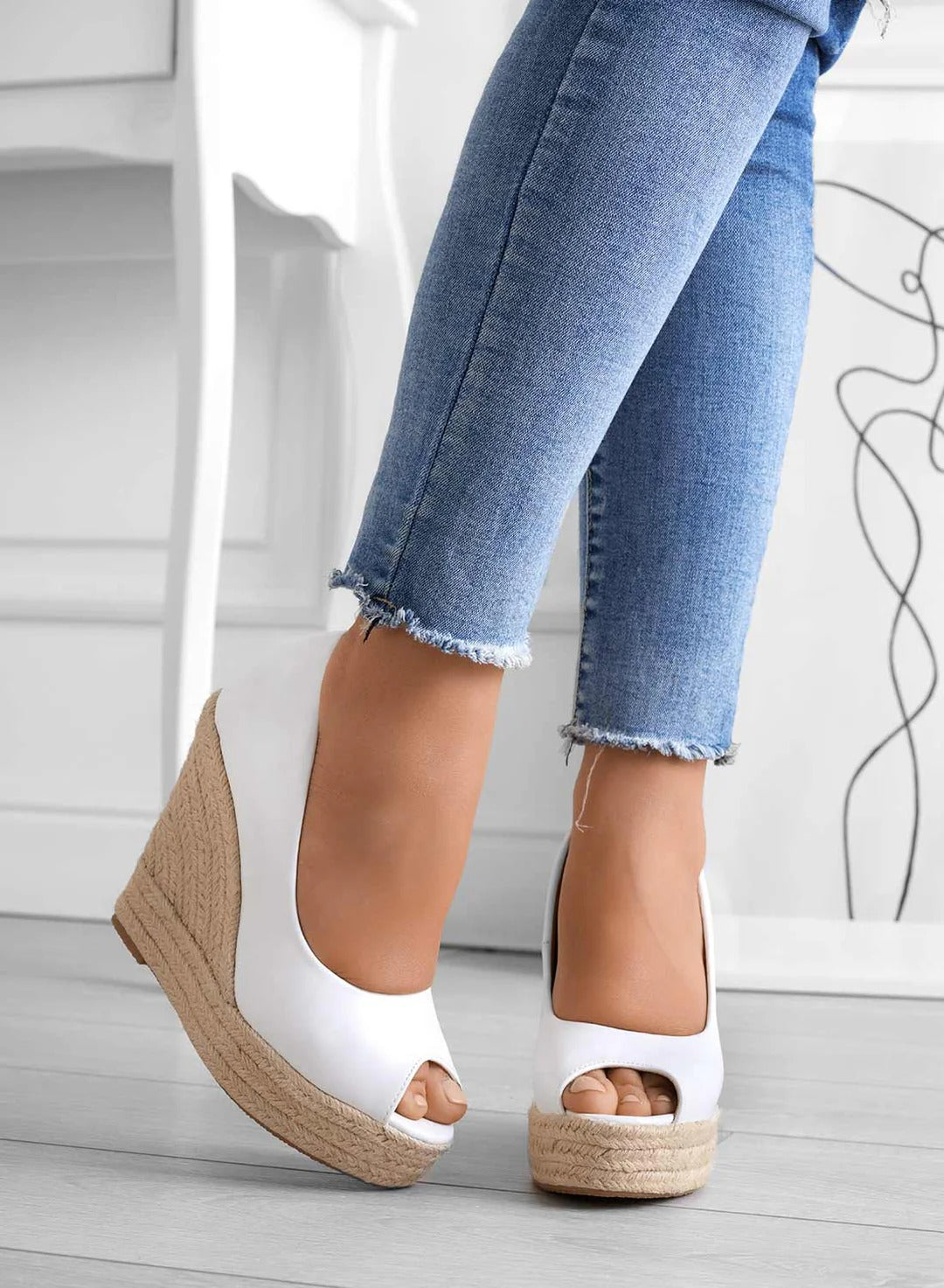 Suede espadrilles met sleehakken - Madison