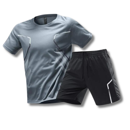 Tweedelige set sportshirt en korte Broek heren - Josam