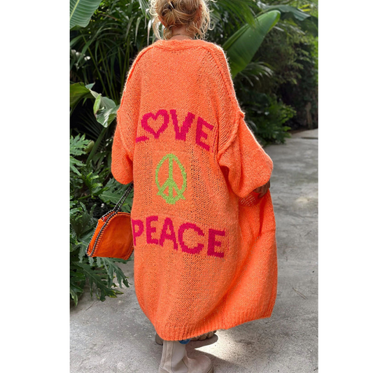 Stijlvolle peace cardigan - Ibiza