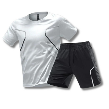 Tweedelige set sportshirt en korte Broek heren - Josam