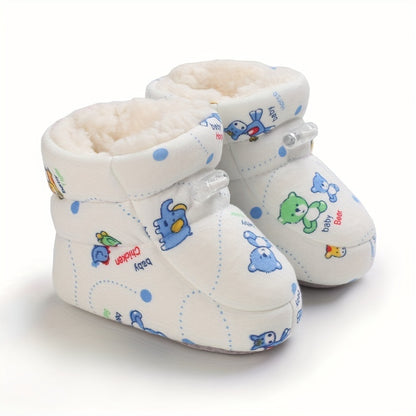 Schattige comfortabele instap fleece laarsjes voor baby jongens en meisjes - Happie