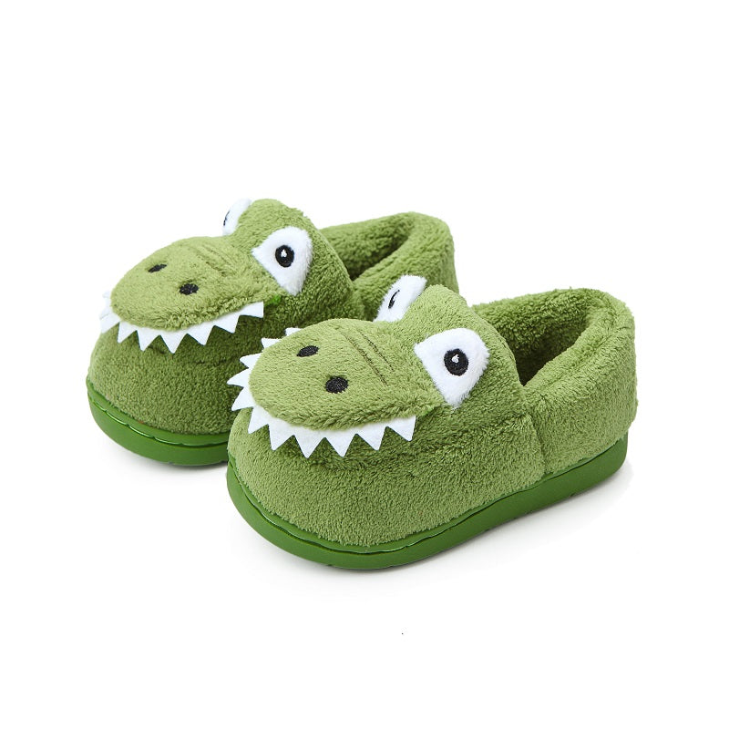 Fluffy pantoffels met dinosaurusmotief voor peuters meisjes jongens - Kealle