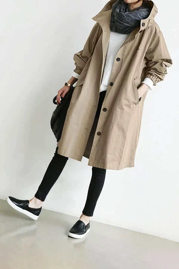 Trenchcoat waterdicht oversized halflang - Maris