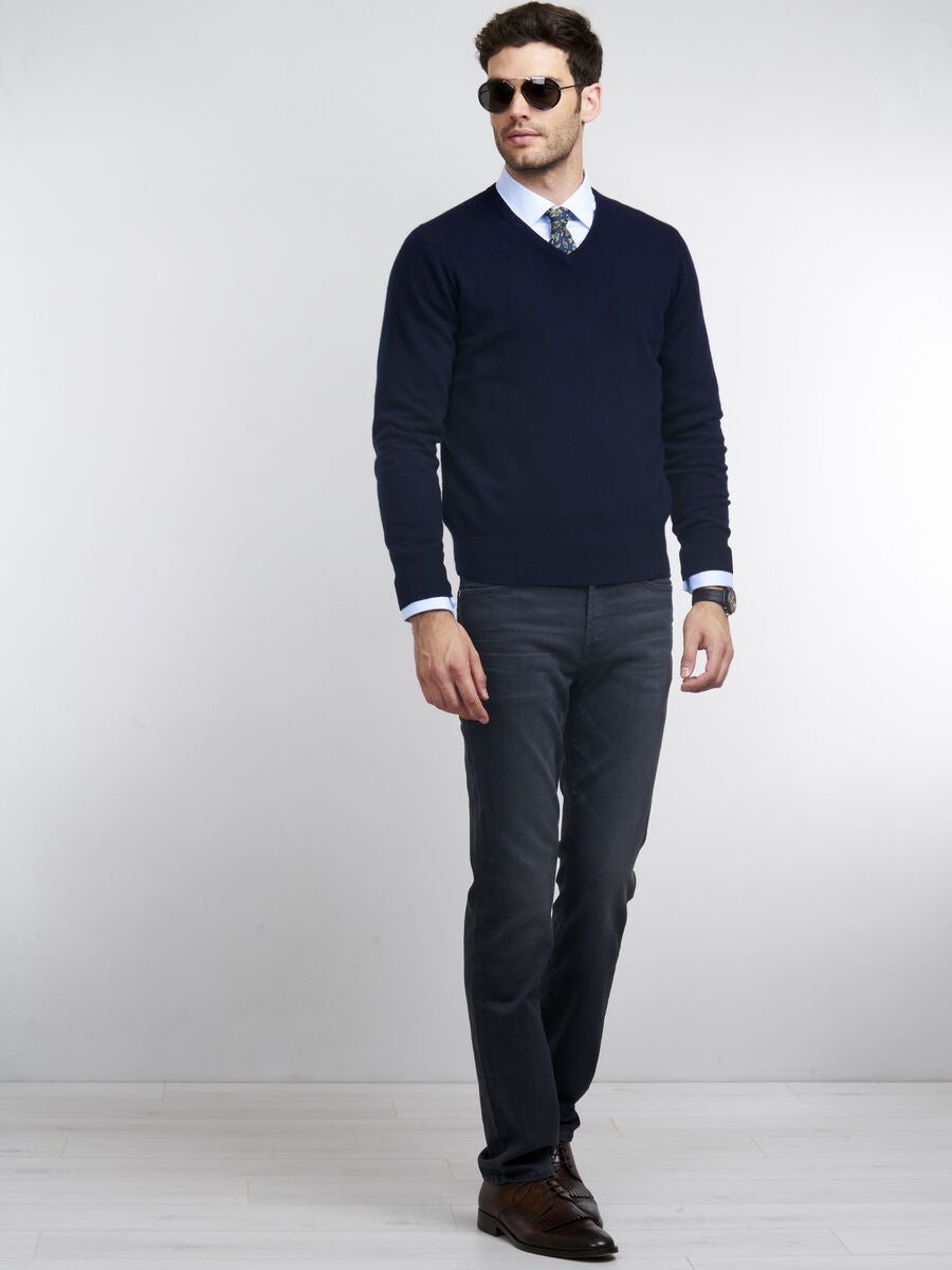 Casual sweater van kasjmier - Benjo