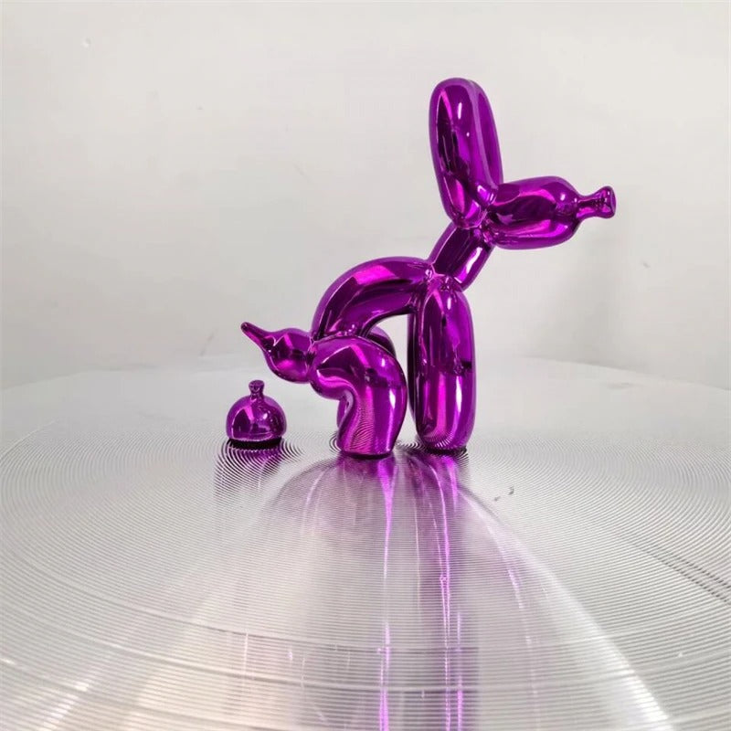 PuppyBalloon – Speelse Hars Sculptuur in Diverse Kleuren