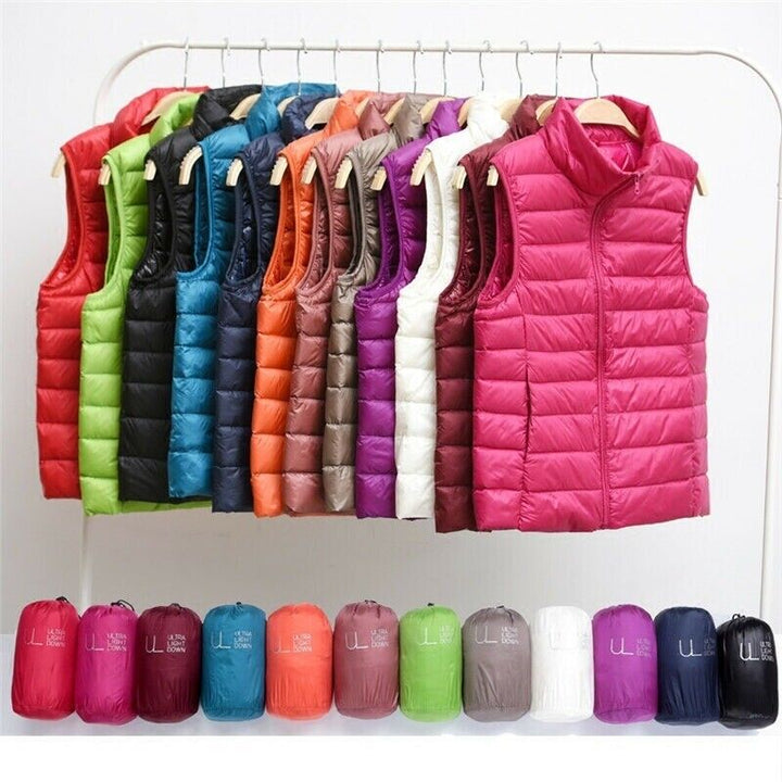 Winddichte bodywarmer met ritssluiting voor dames