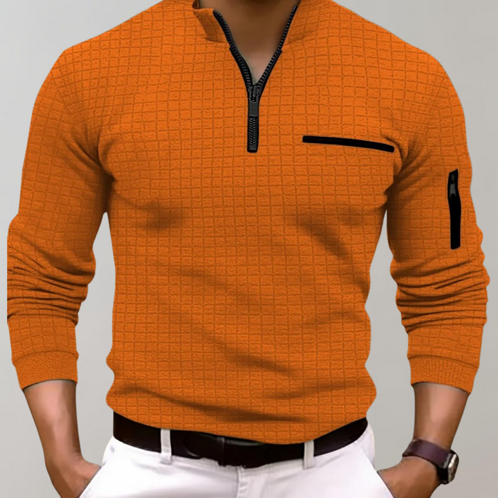 Jethro - Longsleeve Poloshirt voor mannen