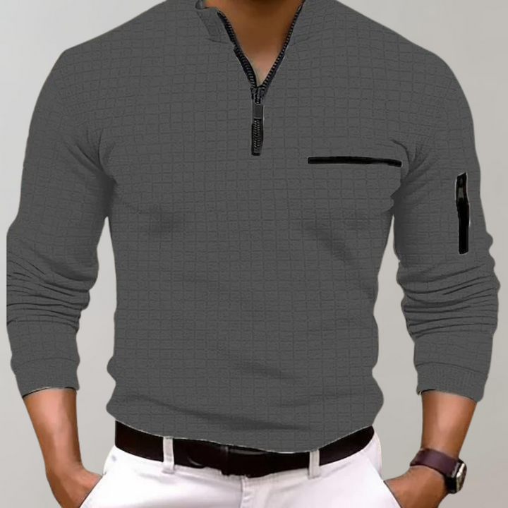 Jethro - Longsleeve Poloshirt voor mannen