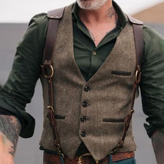 Casual getailleerd vest voor mannen - Randy