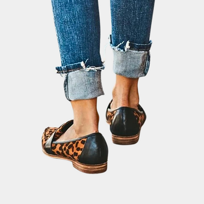 Trendy comfortabele instappers loafers suèdelook voor dames - Hollie