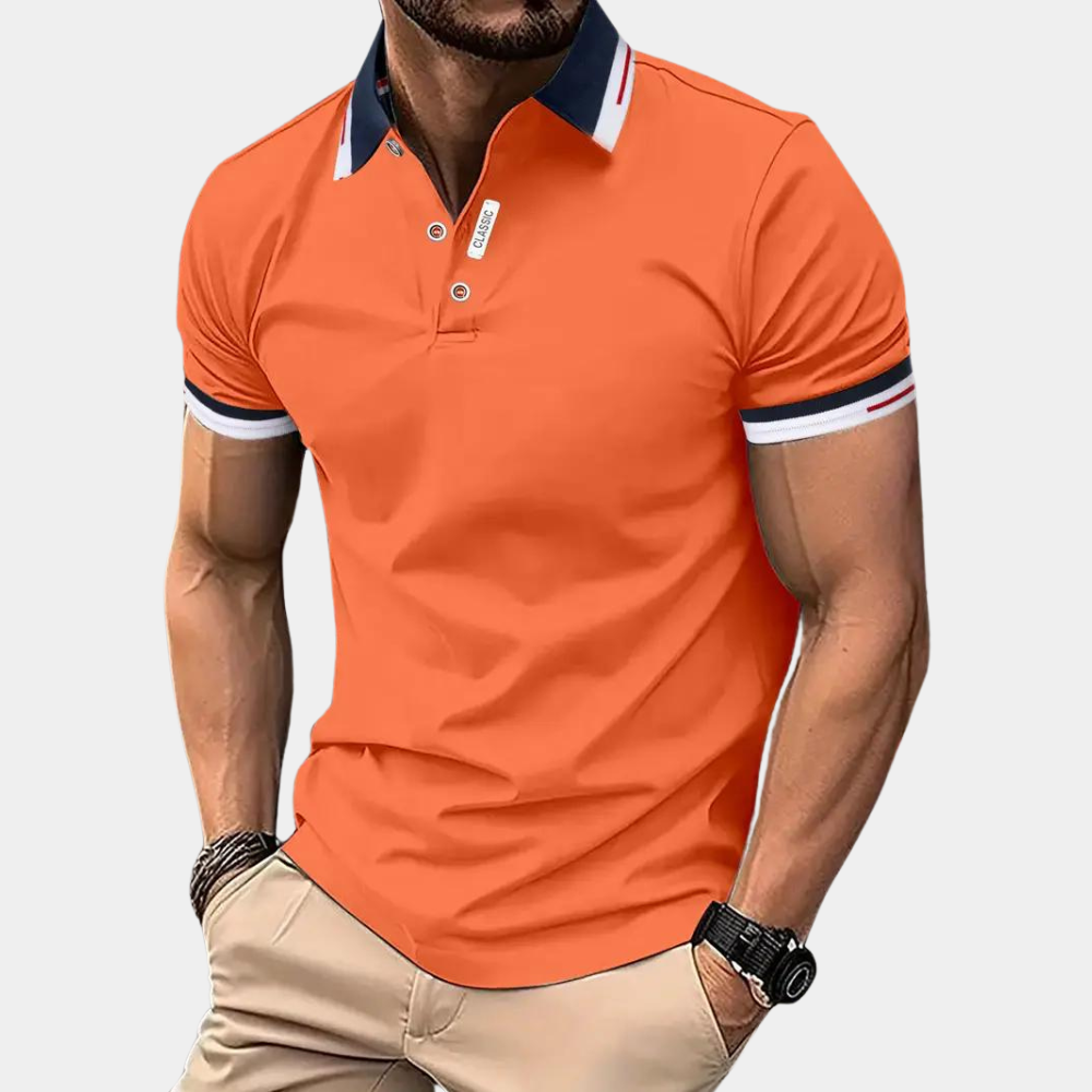 Marco - Elegant oranje poloshirt voor heren