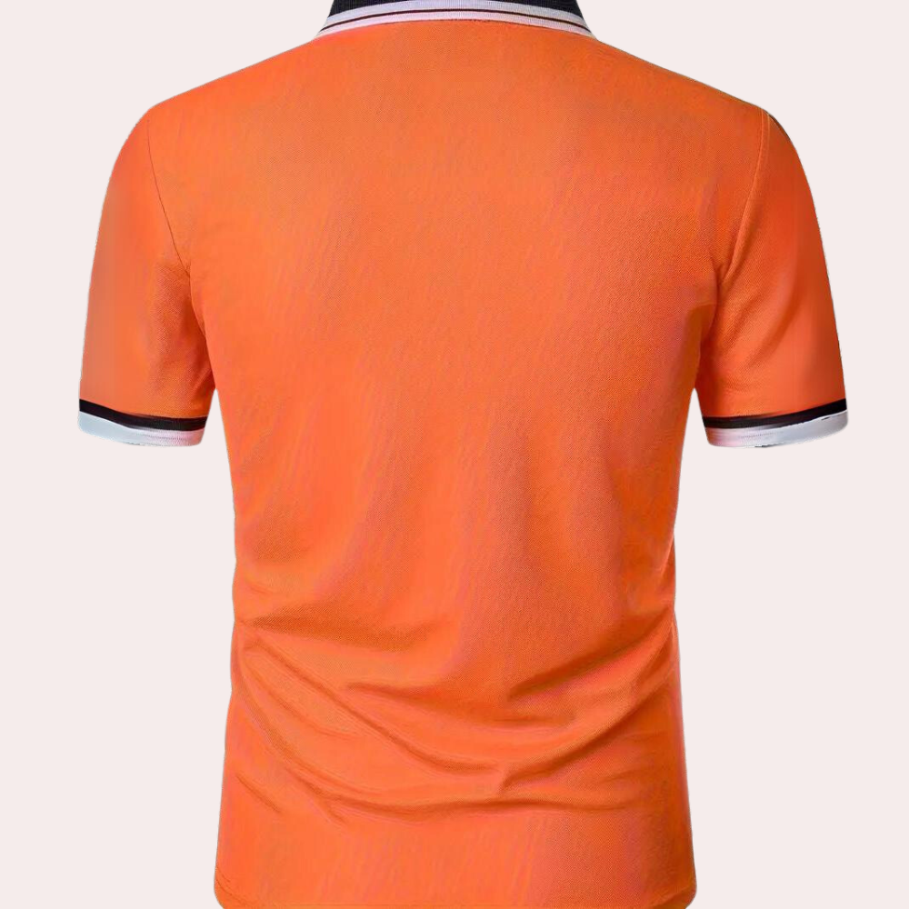 Marco - Elegant oranje poloshirt voor heren