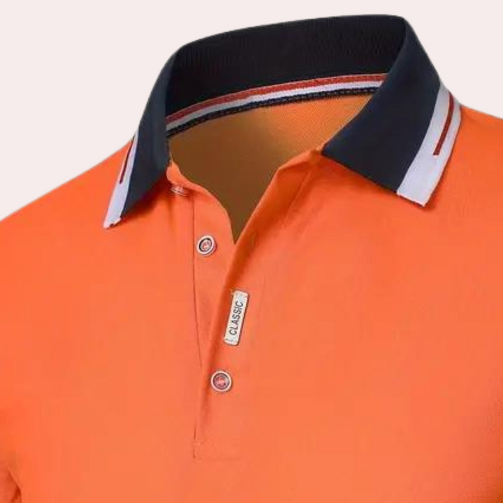 Marco - Elegant oranje poloshirt voor heren