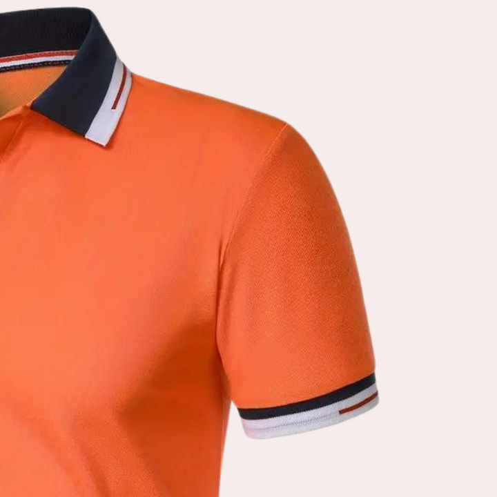 Marco - Elegant oranje poloshirt voor heren