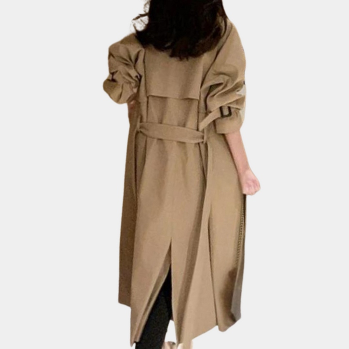 Oversized trenchcoat met riem voor dames - Ivana