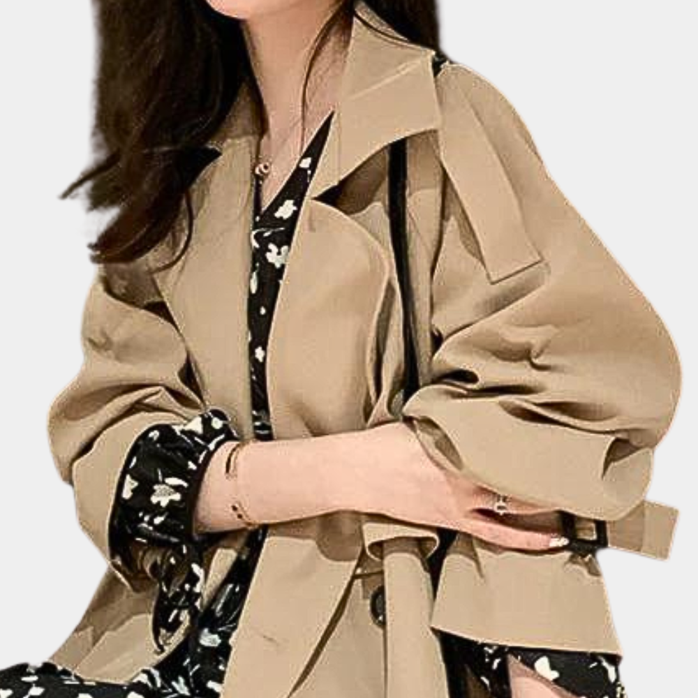 Oversized trenchcoat met riem voor dames - Ivana