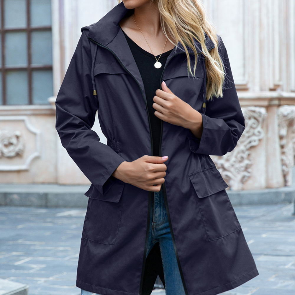 Melanie - Stijlvolle rits-trenchcoat