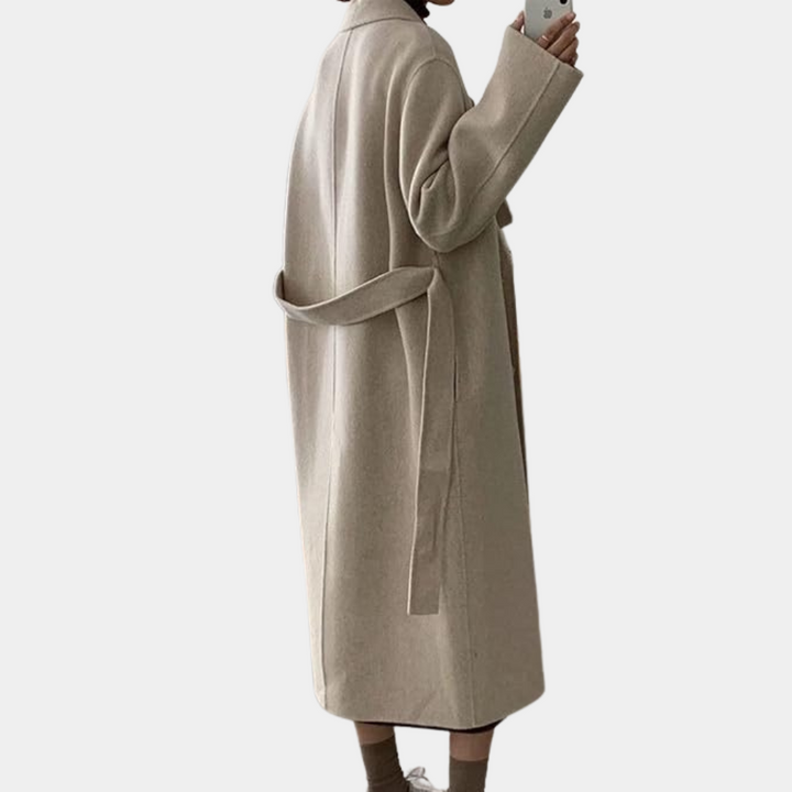 Lange stijlvolle oversized mantel jas dames - Palera