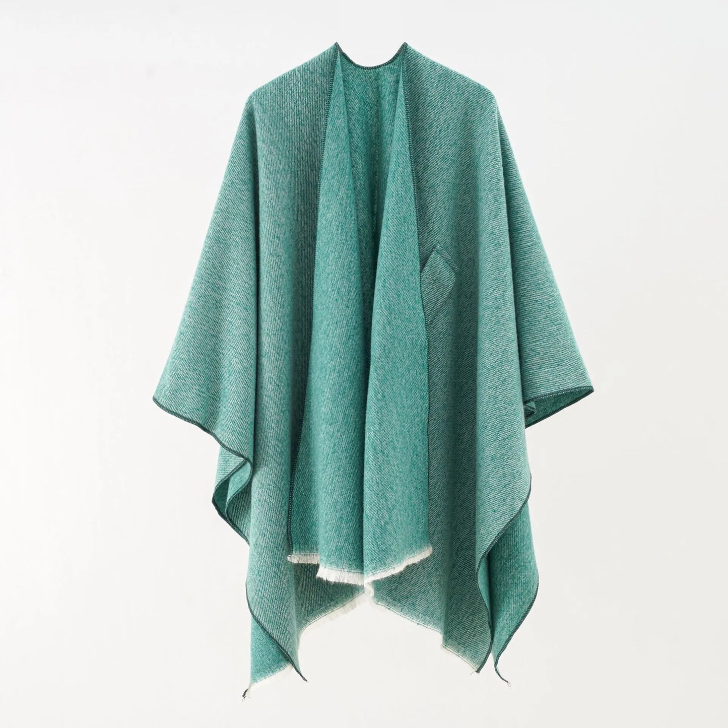 Chique katoenen cape overgooier poncho - Regina