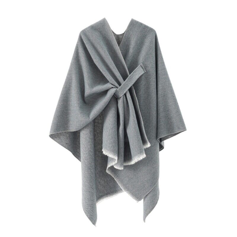 Chique katoenen cape overgooier poncho - Regina