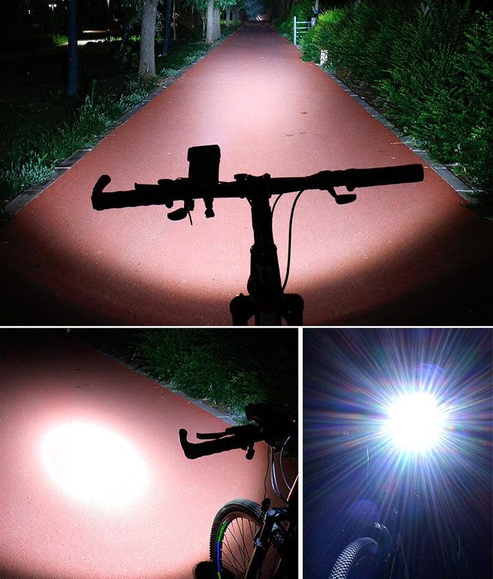 Multifunctionele fietshouder: telefoonhouder, powerbank, verlichting en claxon