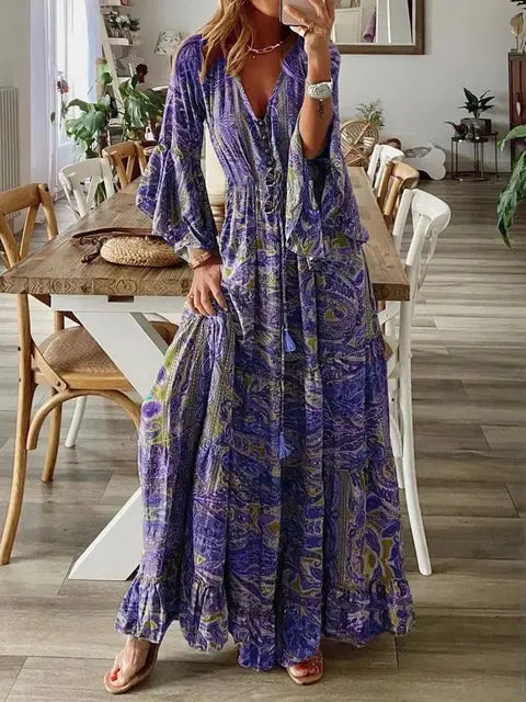 Bohemian maxi jurk - Kristen