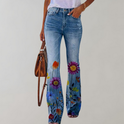 Flare Ontworpen Denim Broek voor Dames - Piper