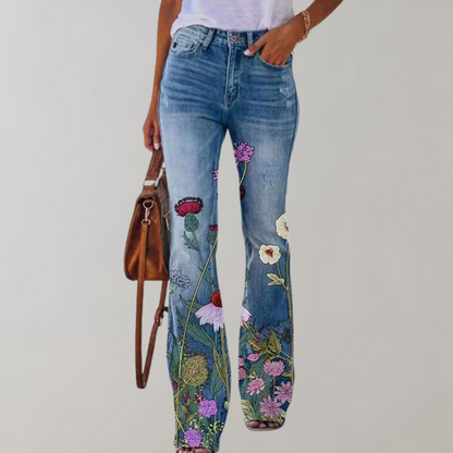 Flare Ontworpen Denim Broek voor Dames - Piper