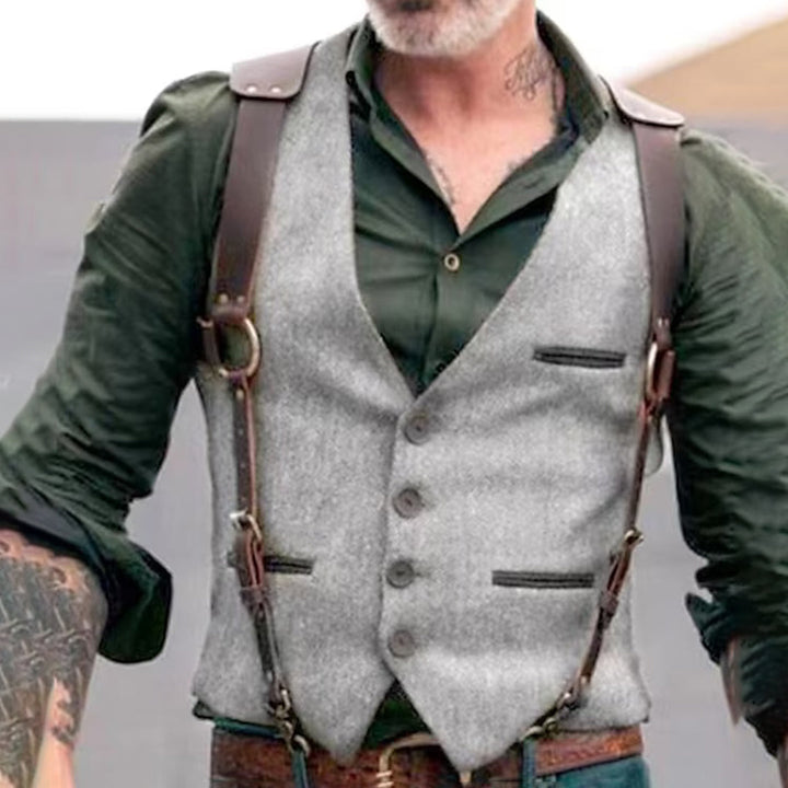 Casual getailleerd vest voor mannen - Randy