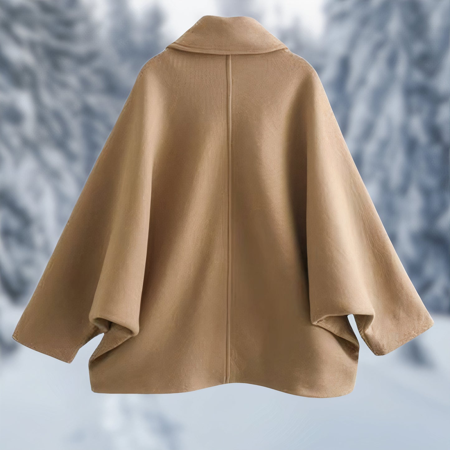 Elegante oversized winterjas met brede kraag - Erich