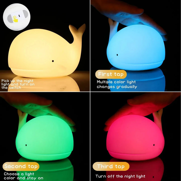 Fyreee– Magisch Verlichte Walvis Nachtlamp voor Kinderen