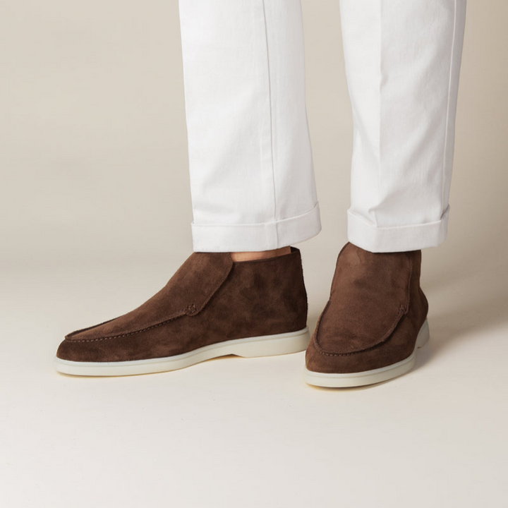 Ace - Elegante kalfssuède heren loafer